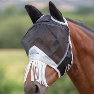 Maschera Antimosche in Mesh con frange Shires