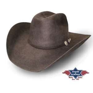 Cappello western in feltro di lana Wyoming brown
