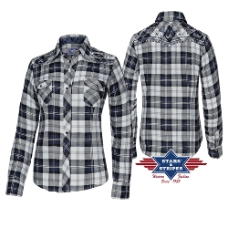 Camicia western Pasadena blue