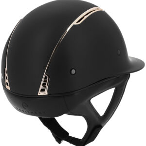 Casco EQUITHÈME con visiera larga – Soazy – Opaco – Oro rosa 911973